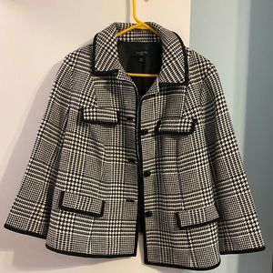 Talbots Houndstooth Blazer Jacket
